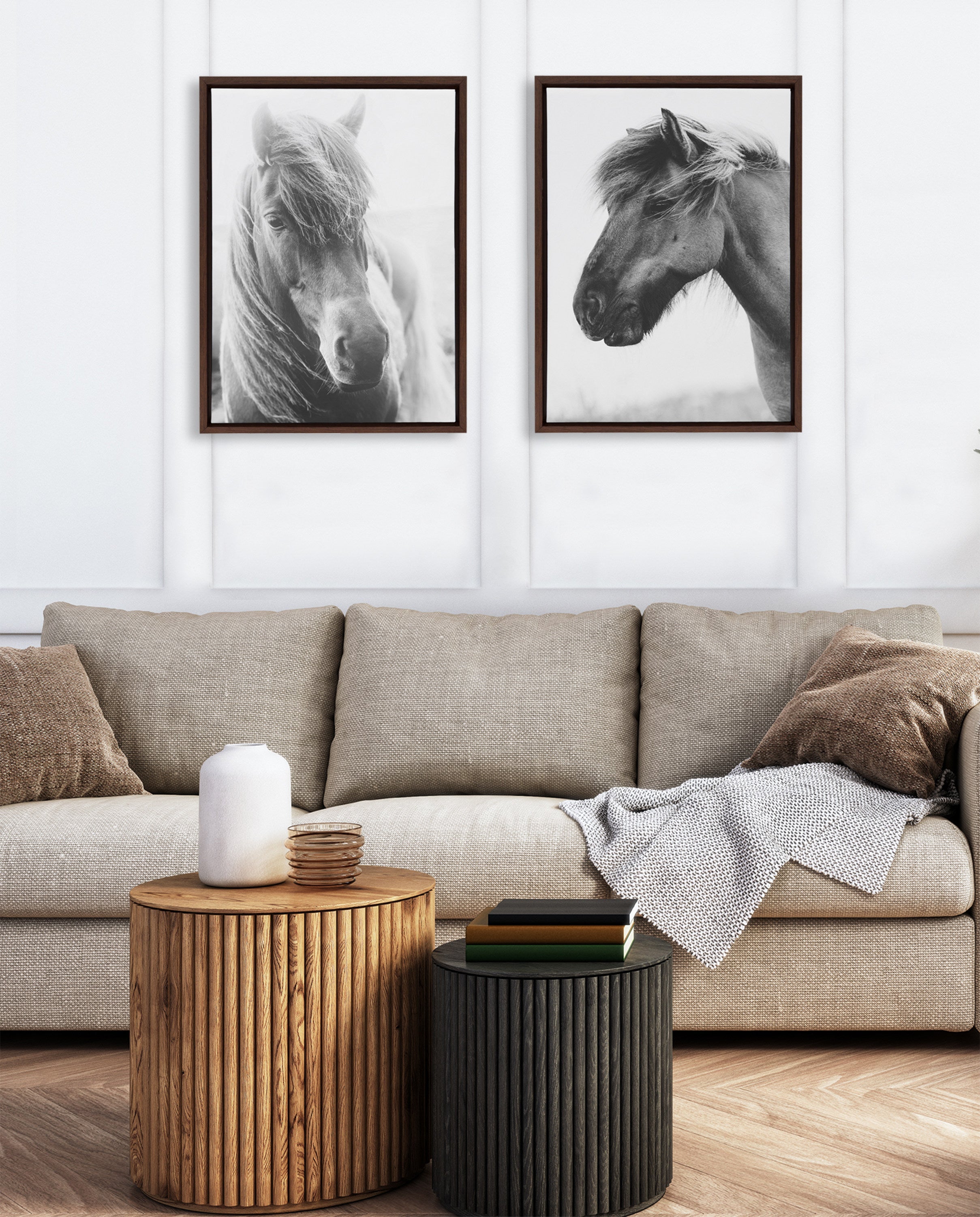 Sylvie Benevolence and Indomitable Framed Canvas Set by Alicia Abla by kateandlaurel - product image 5 for Resin Society