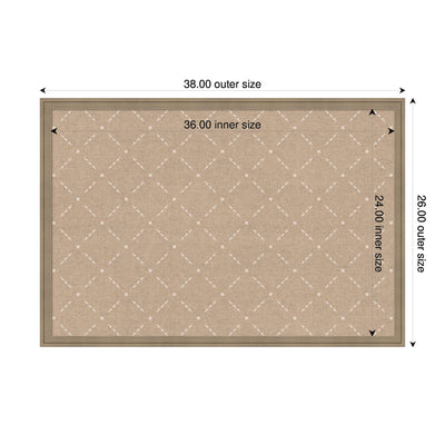 Pinboard Beige Lattice Pattern