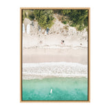 Sylvie Tropical Beach From Above Framed Canvas by Amy Peterson by kateandlaurel - product image 7 for Resin Society
