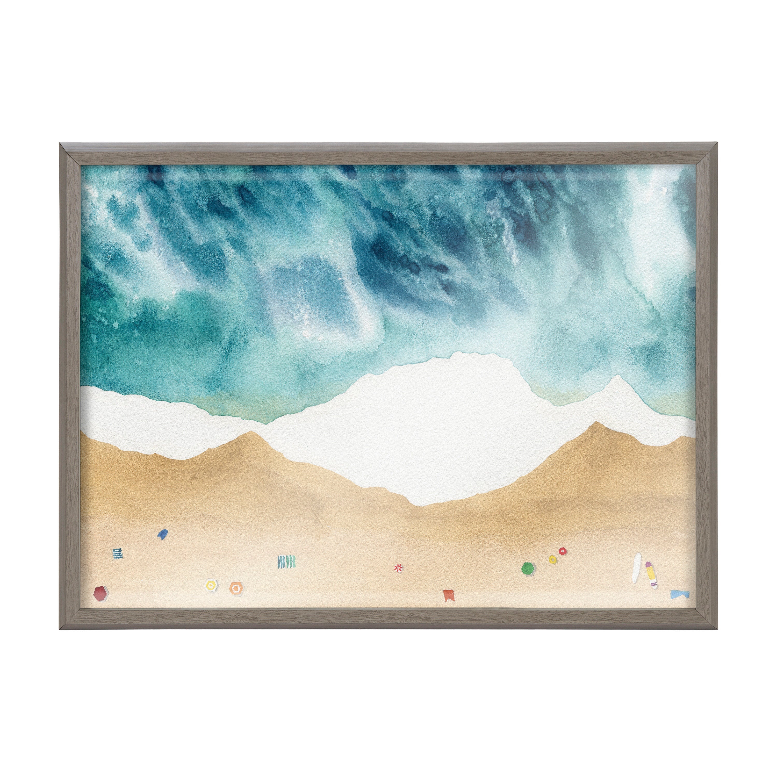 Blake North Shore Framed Printed Glass by kateandlaurel - product image 9 for Resin Society