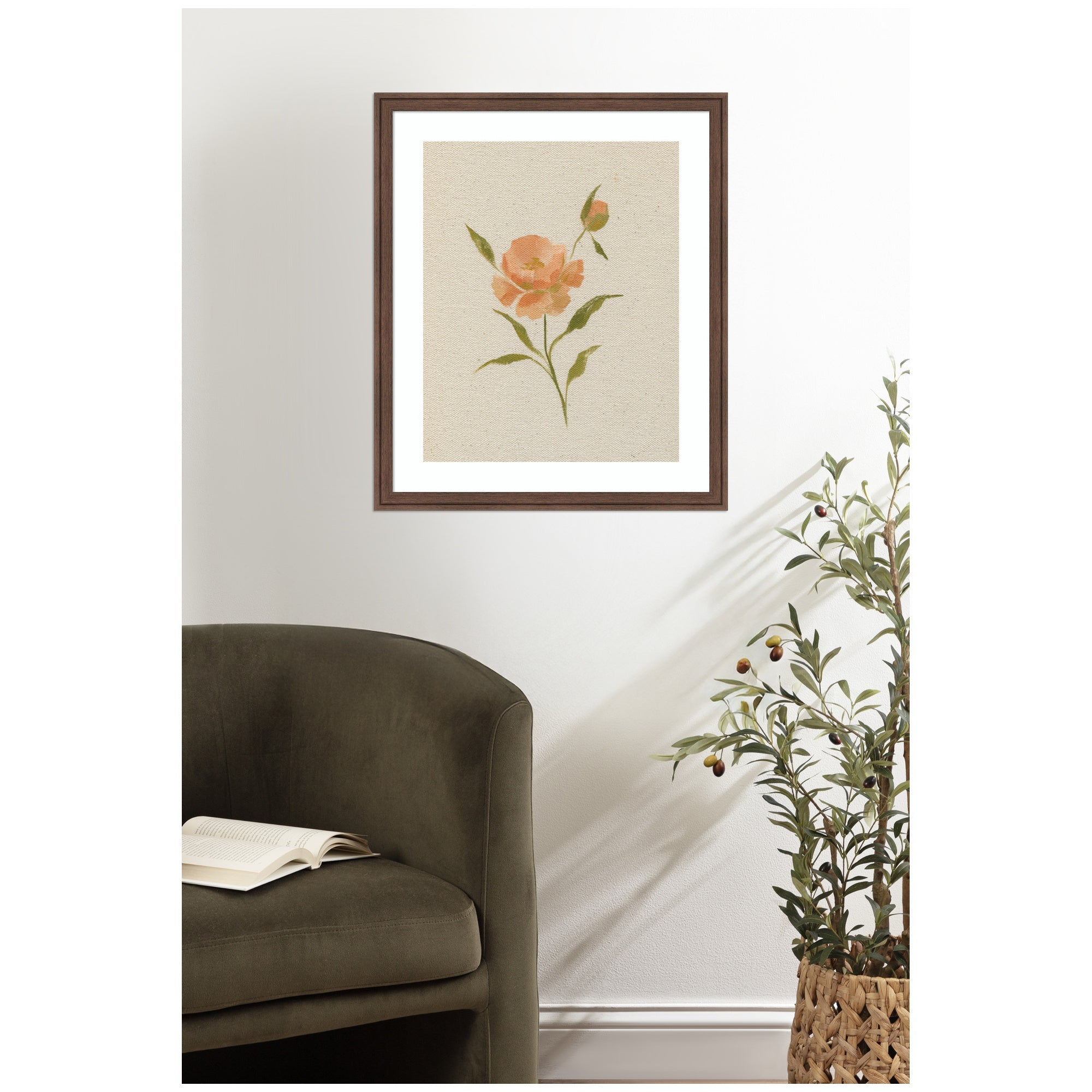 AQ Simple Bloom No 7 by Annie Quigley Framed Wall Art Print
