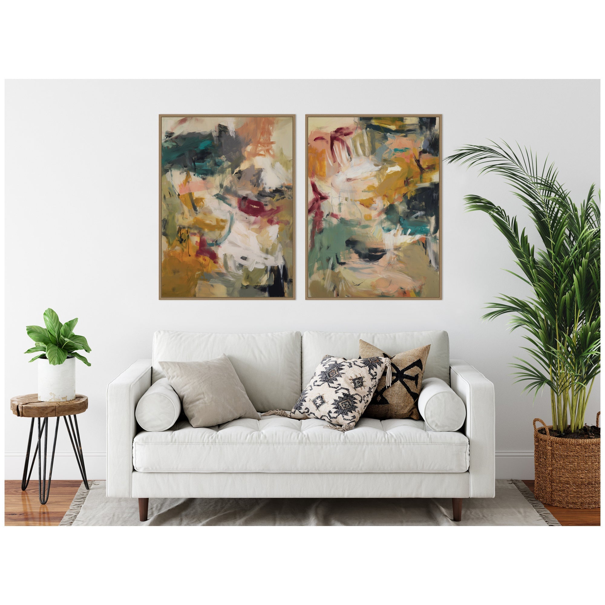 Painted Storm No.
1 & No.
2 2 Piece Framed Canvas Wall Art Set by Amy Lighthall