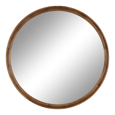 Hatherleigh Round Wood Wall Mirror