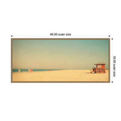 Lido Revisited Panel by Alicia Bock Framed Canvas Wall Art Print
