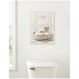 Sylvie Tiger Traditional Chandelier Bath Framed Canvas by Amy Peterson