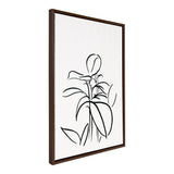 Sylvie Botanical Sketch Print No 1 Framed Canvas by The Creative Bunch by kateandlaurel - product image 2 for Resin Society