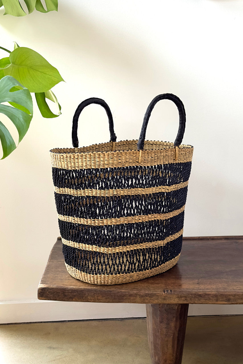 Breezy Tote - Natural & Black by Mbare Ltd - main product image for Resin Society