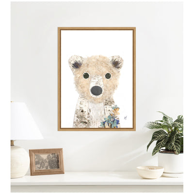 Polar Bear by Madeline Jeppesen Framed Canvas Wall Art Print