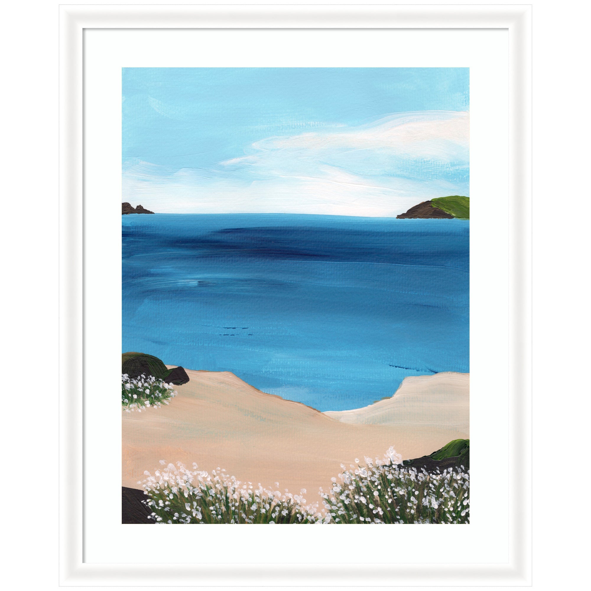 Framed Art Midday at Sea by Nikita Jariwala