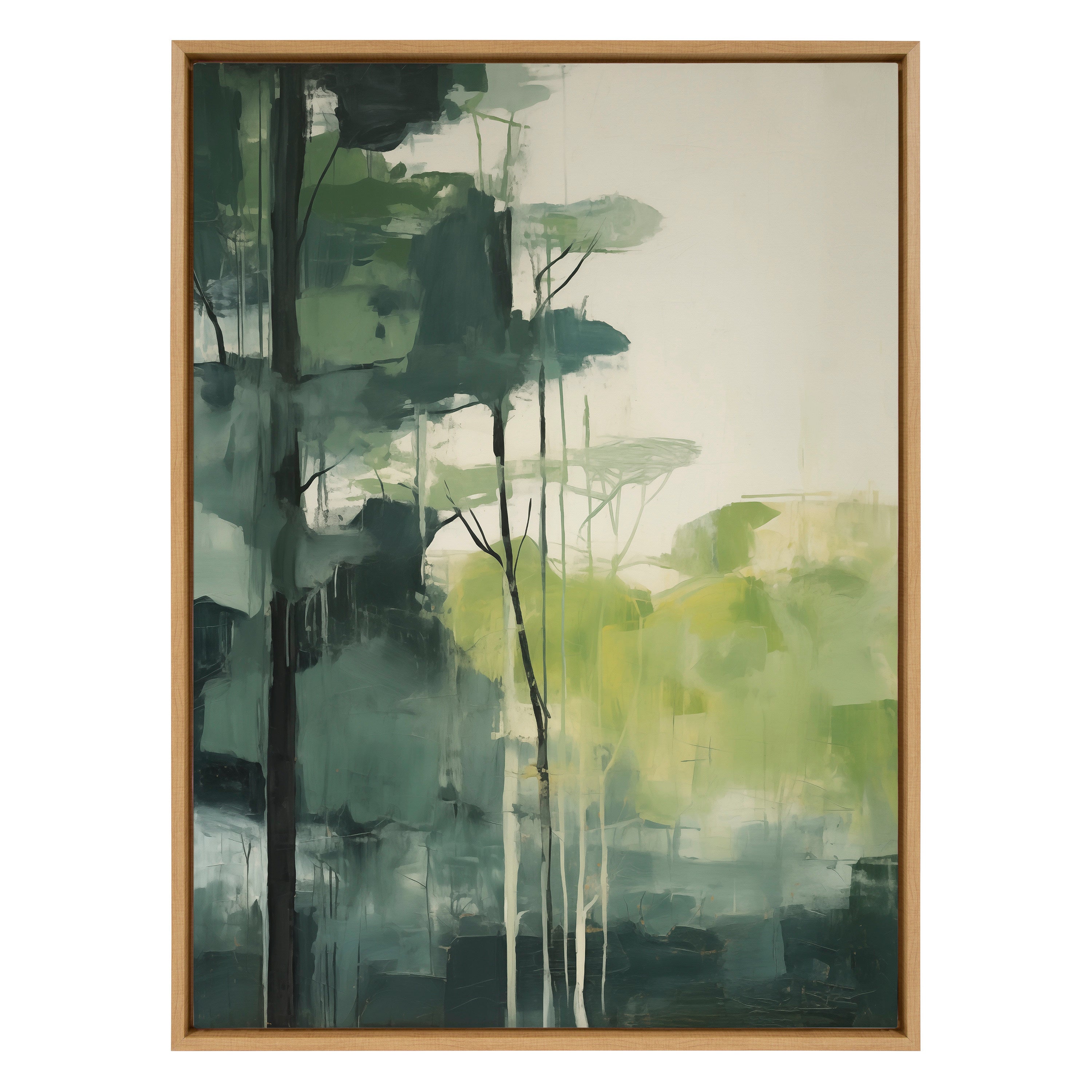Sylvie Whispering Trees II Framed Canvas by Amy Lighthall
