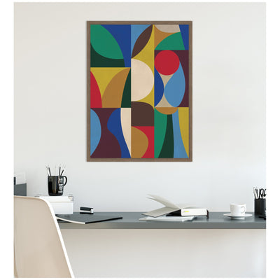 Abstract 03 by Rachel Lee Framed Canvas Wall Art Print