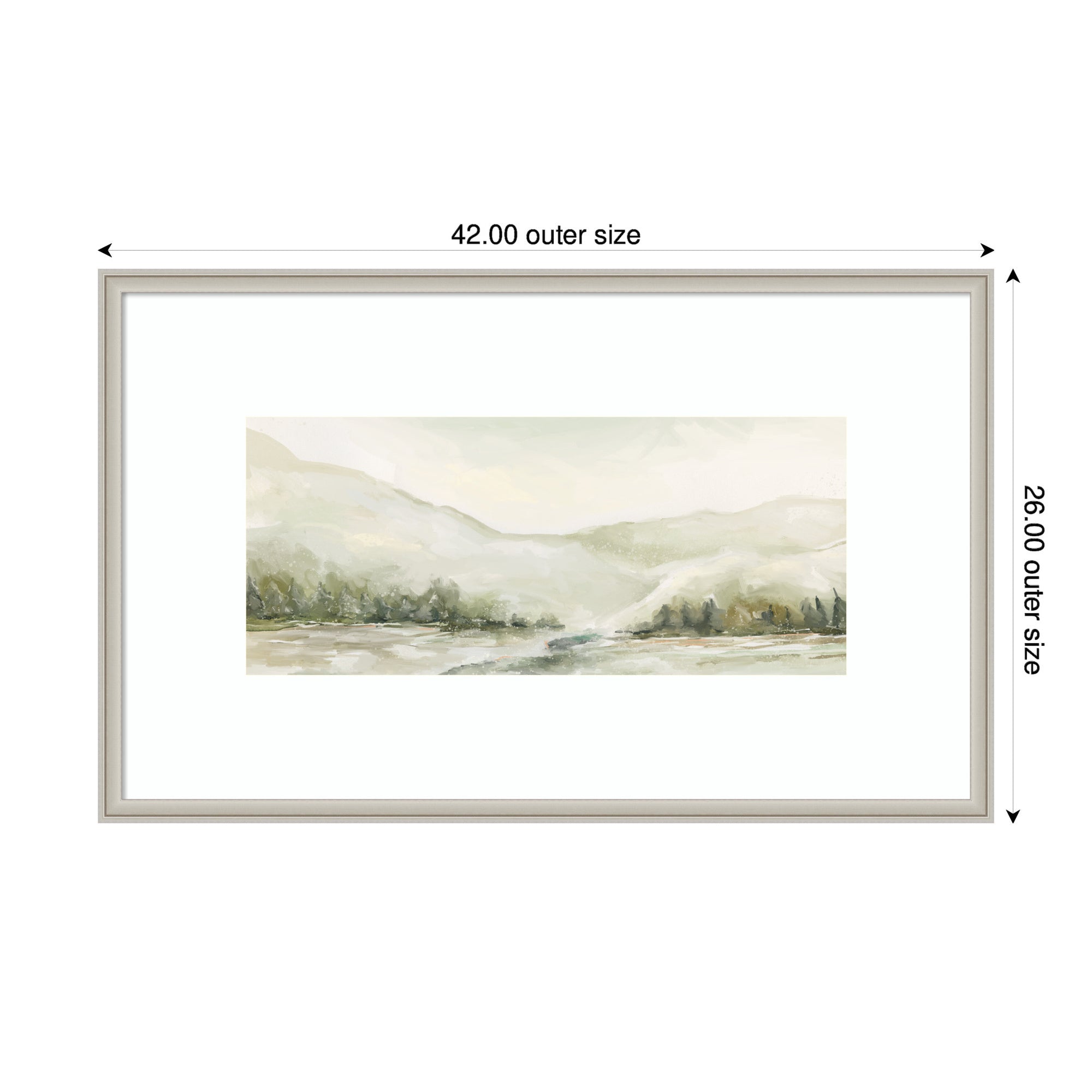 AQ Winter Landscape No.
6 by Annie Quigley Framed Wall Art Print
