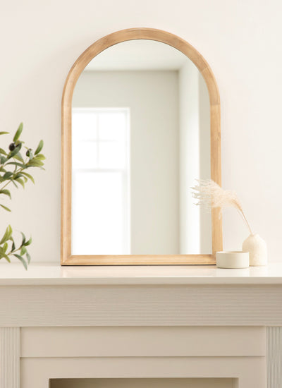 Hatherleigh Arch Wood Wall Mirror