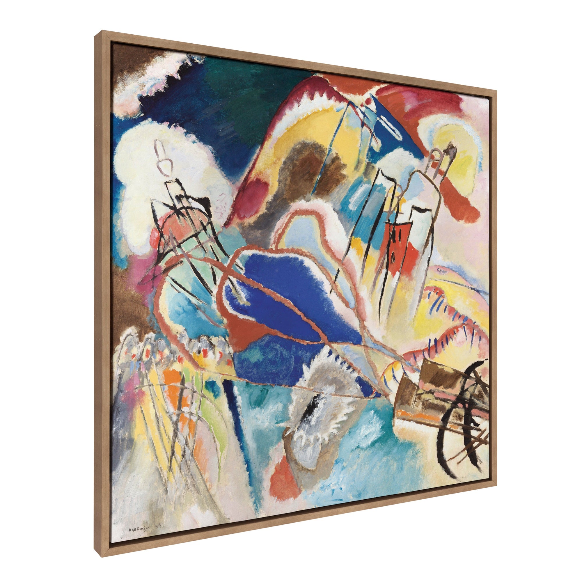 Sylvie Vasily Kandinsky Improvisation No 30 Cannons 1913 Framed Canvas by kateandlaurel - product image 7 for Resin Society