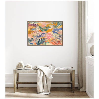 Sylvie Flower Market Framed Canvas by Amy Lighthall