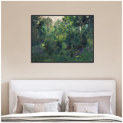 Wooded Landscape 1900 Thorvald Erichsen by Nostalgia Prints Framed Canvas Wall Art Print