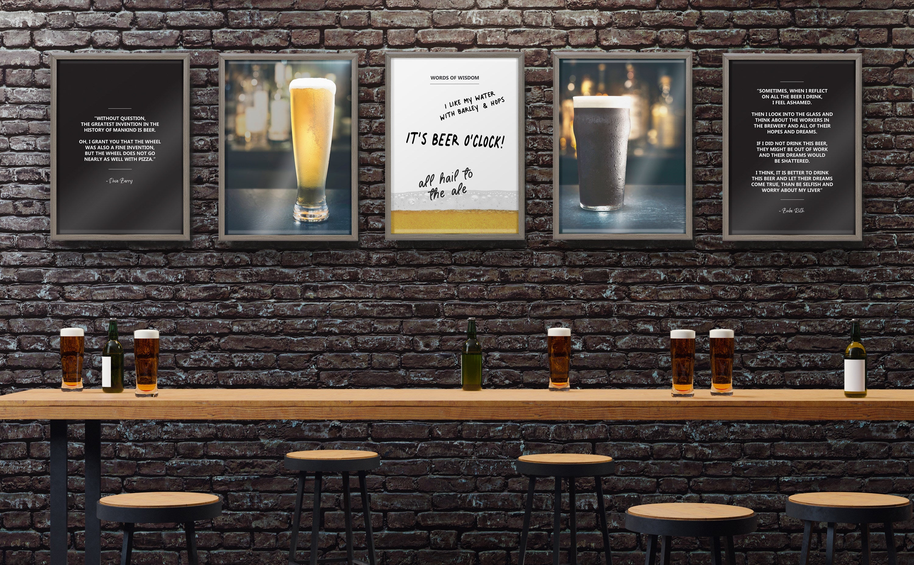 Blake Pub Framed Printed Glass by kateandlaurel - product image 8 for Resin Society