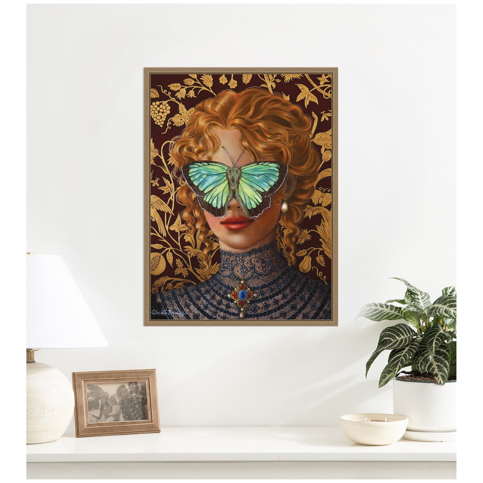 Cassandra by Charlotte Brindley Framed Canvas Wall Art Print