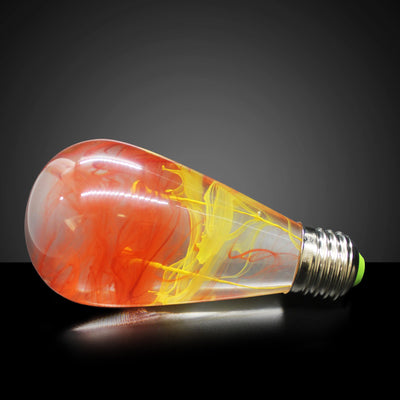 EP Light Sunset Resin Bulb Bundle showing three handcrafted resin LED bulbs with unique sunset-inspired designs