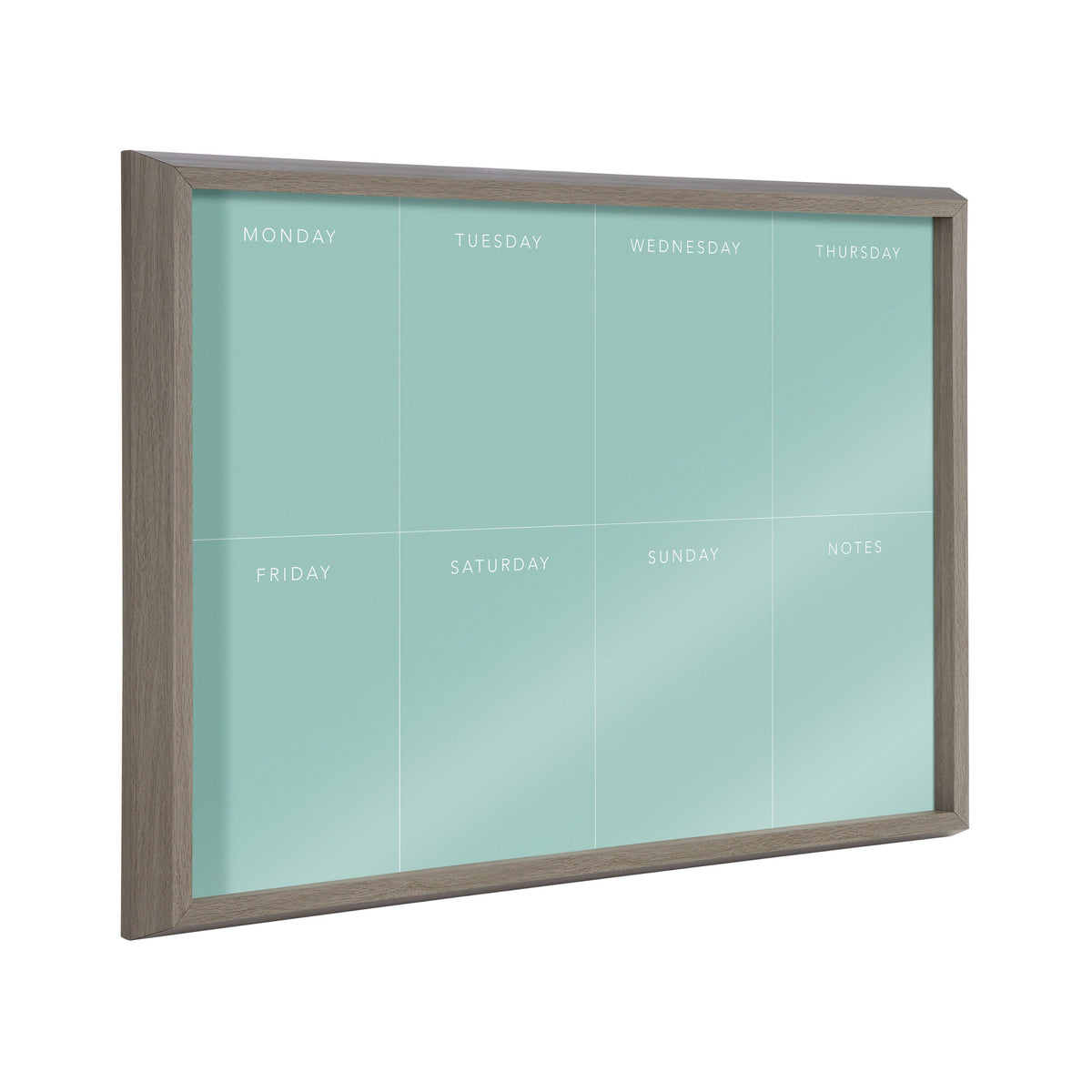 Blake This Week Teal Framed Printed Glass by The Creative Bunch Studio by kateandlaurel - main product image for Resin Society