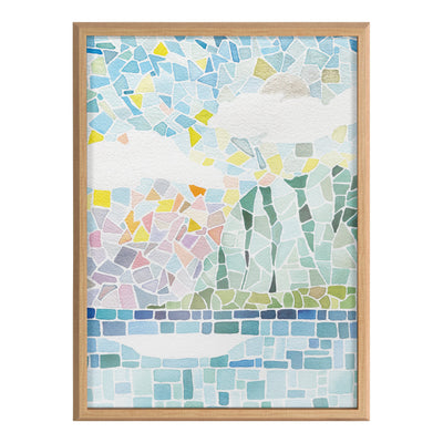 Blake One Fine Morning Framed Printed Glass by kateandlaurel - product image 19 for Resin Society