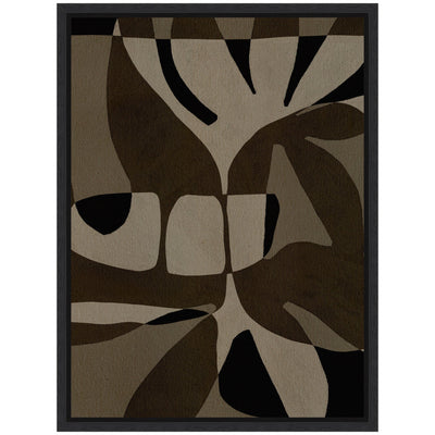 Sylvie Contour 2 Framed Canvas by Shatha Al Dafai