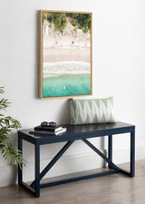 Sylvie Tropical Beach From Above Framed Canvas by Amy Peterson by kateandlaurel - product image 5 for Resin Society