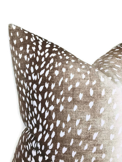 Antelope Pillow Cover in Dark Brown, 04242