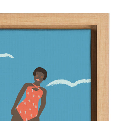 Sylvie Swimmers Framed Canvas by kateandlaurel - product image 3 for Resin Society