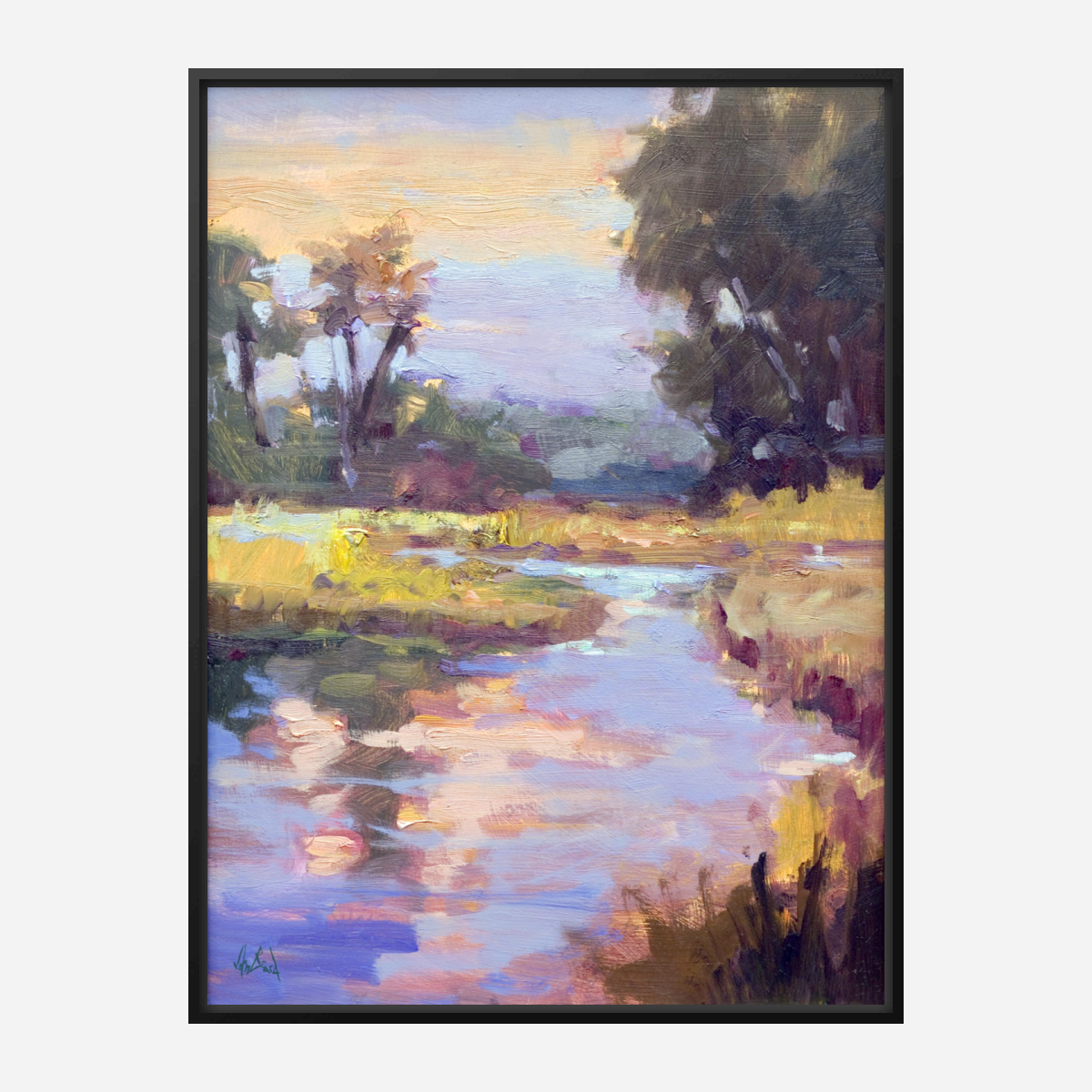 Dawn on the Marsh Artist Enhanced Canvas Print by John Beard Collection - product image 5 for Resin Society