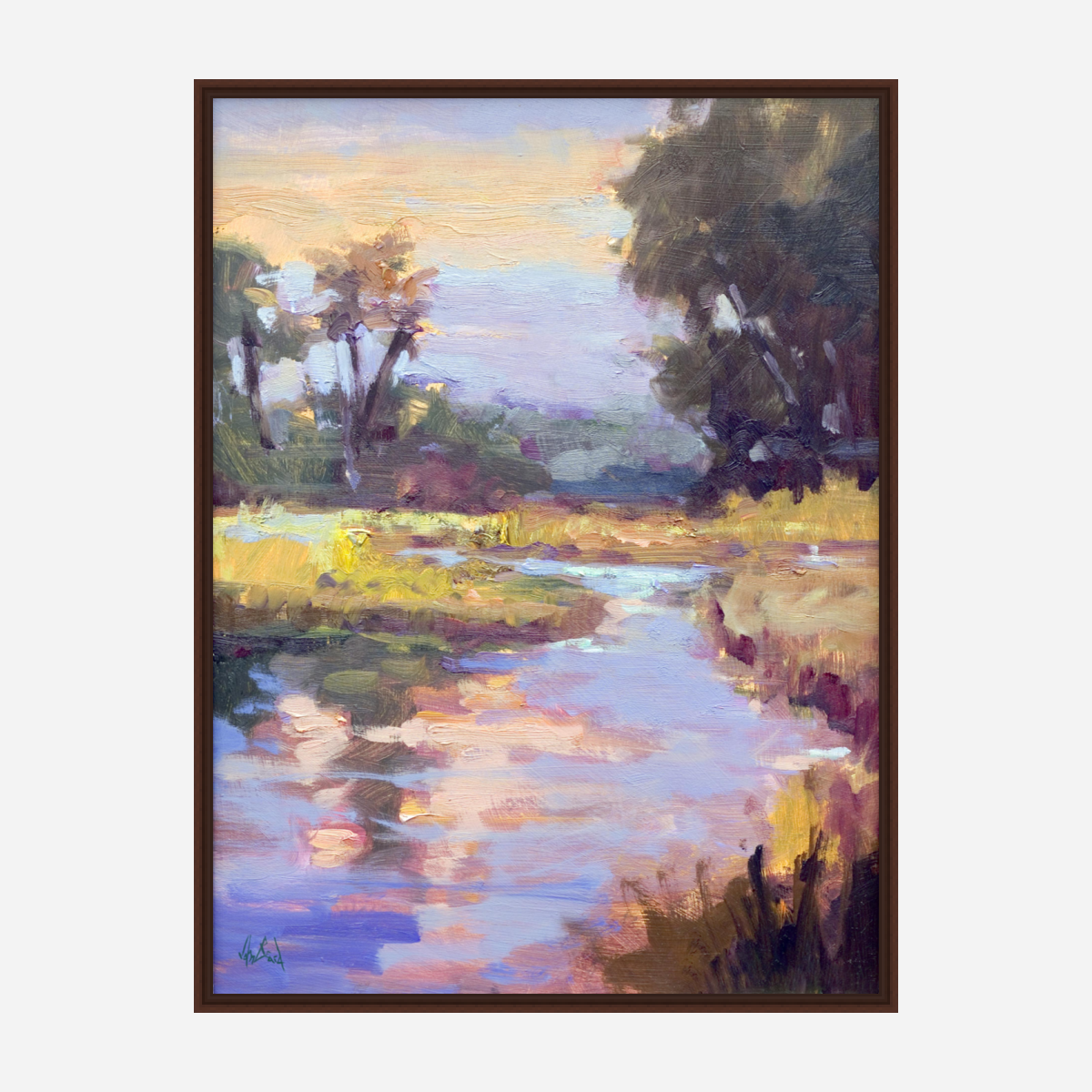 Dawn on the Marsh Artist Enhanced Canvas Print by John Beard Collection - product image 7 for Resin Society
