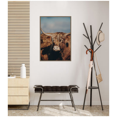 Highland Cow No.
5 by Laura Evans Framed Canvas Wall Art Print
