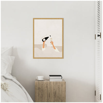 Sylvie Good Morning Art Print Framed Canvas by July Art Prints