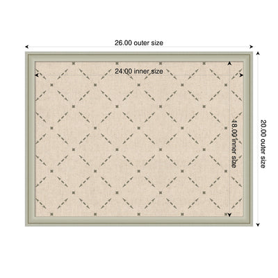 Pinboard Green Lattice Print