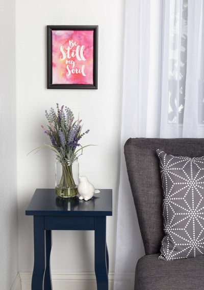 Sylvie Be Still My Soul Watercolor Art Framed Canvas by kateandlaurel - product image 4 for Resin Society