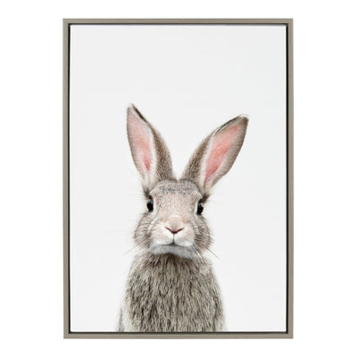 Sylvie Young Rabbit Framed Canvas by Amy Peterson Art Studio