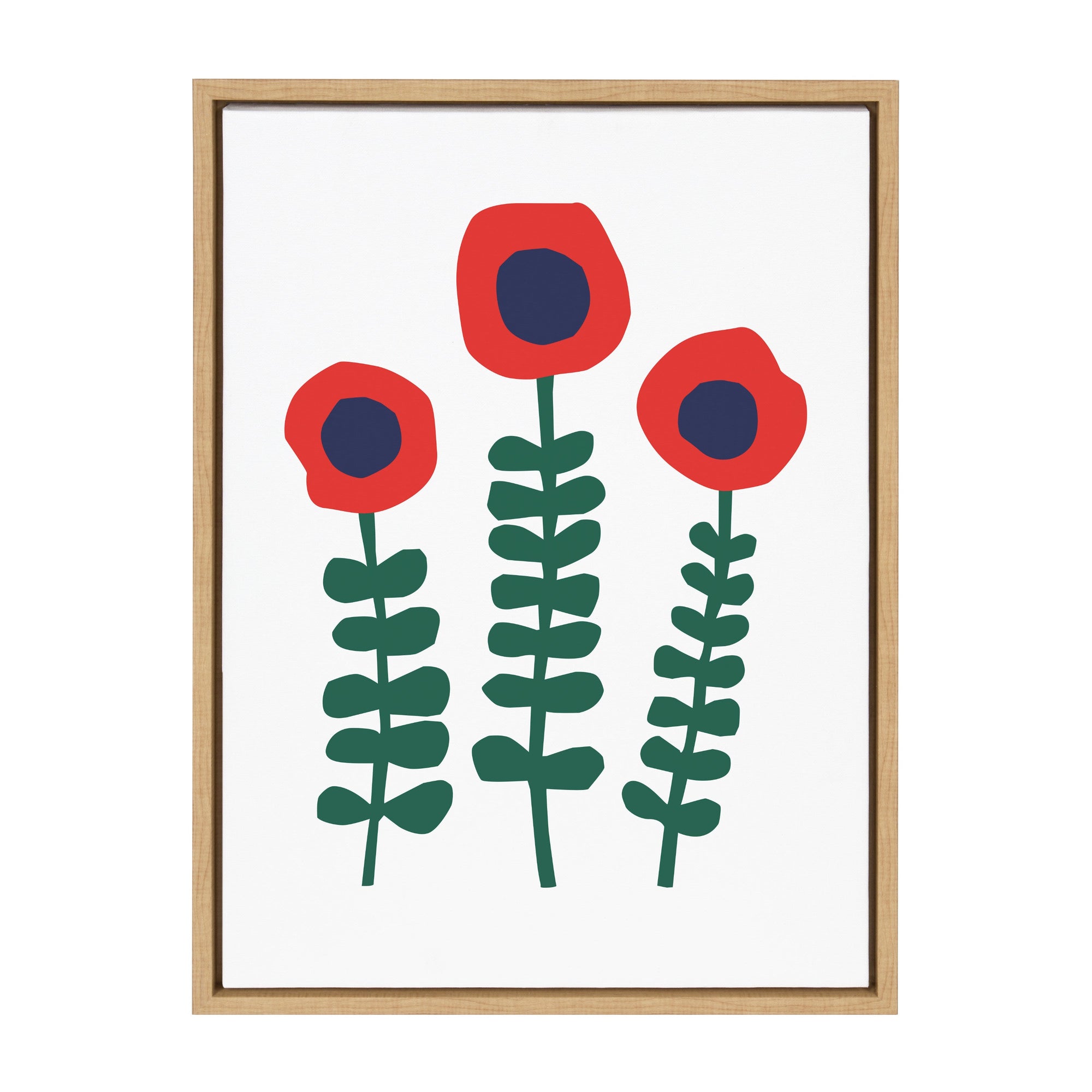 Sylvie Red Flowers Framed Canvas by kateandlaurel - product image 10 for Resin Society