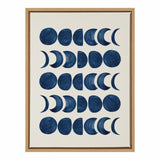 Sylvie Moon Phases Framed Canvas by kateandlaurel - main product image for Resin Society