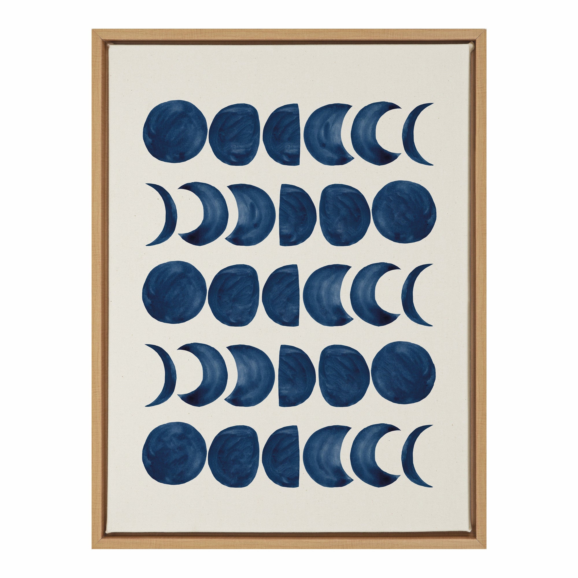 Sylvie Moon Phases Framed Canvas by kateandlaurel - main product image for Resin Society