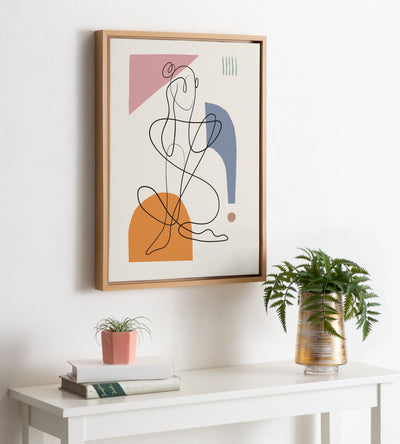 Sylvie Thinking of You Framed Canvas