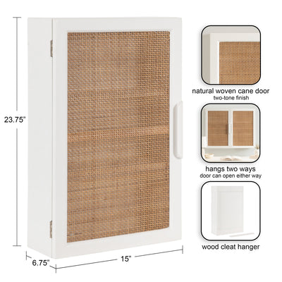 Ori Rattan Wall Cabinet by kateandlaurel - product image 2 for Resin Society