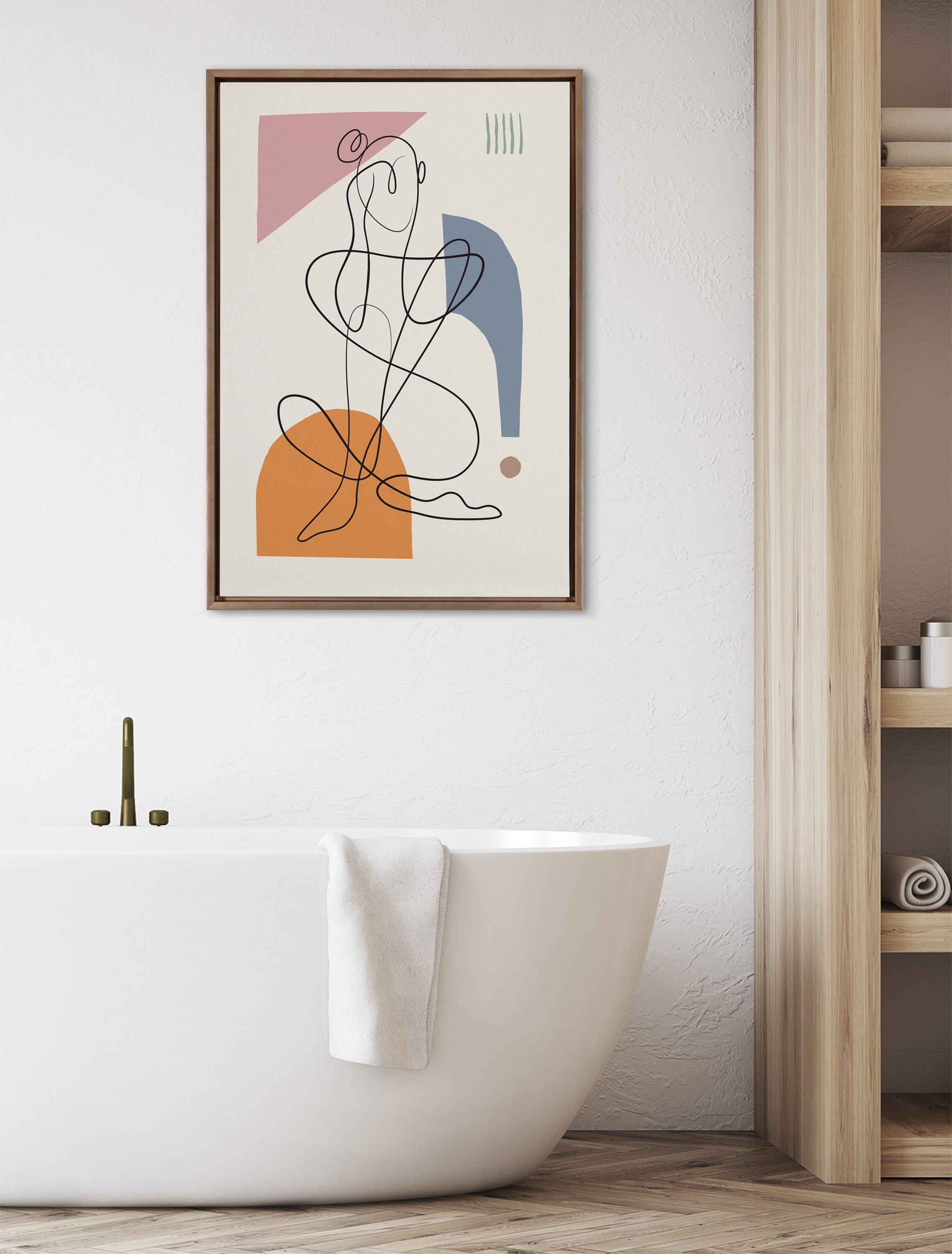Sylvie Thinking of You Framed Canvas