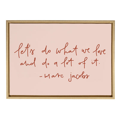 Sylvie Do What We Love Framed Canvas by kateandlaurel - product image 13 for Resin Society