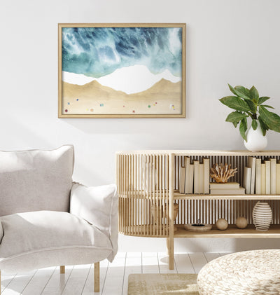 Blake North Shore Framed Printed Glass by kateandlaurel - product image 5 for Resin Society
