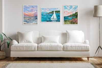 Sylvie Marthas Vineyard Framed Canvas by Emily Kenney