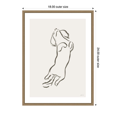 Dachshund Dog by Gabrielly Guedes Framed Canvas Wall Art Print