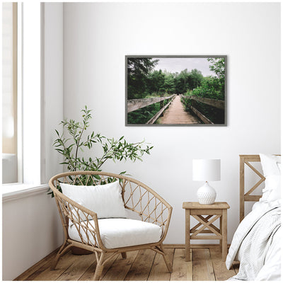 Sylvie Pathway to the Forest Landscape Framed Canvas by Patricia Hasz