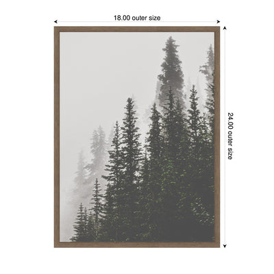 Sylvie Framed Canvas Tree Top Mountains by Alicia Abla
