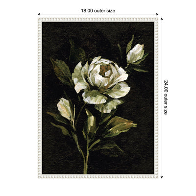 Sylvie Moody Floral 2 Framed Canvas by Annie Quigley