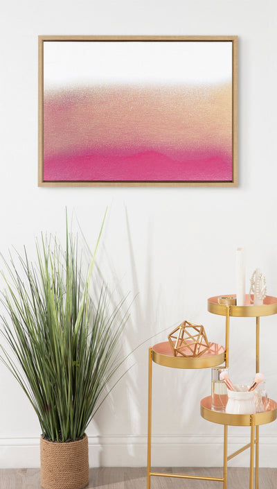 Sylvie Champagne Shimmer Framed Canvas by kateandlaurel - product image 8 for Resin Society